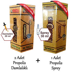 2 Adet Propolis Damlalıklı +1 Adet Propolis Sprey